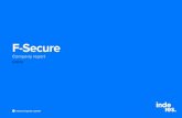 F-Secure · Stockprice EPS and DPS Value Drivers Riskfactors Valuation • Growth in corporate security • Strategic fit of the MWR acquisition • Strong demand outlook in corporate
