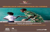 RÉPUBLIQUE DÉMOCRATIQUE DU CONGO...de l’Action humanitaire et de la Solidarité nationale (MAS), le ministère de la Jeunesse, des Sports, de la Culture et des Arts (MJS), le ministère