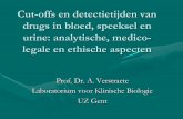 Cut-offs en detectietijden van drugs in bloed, speeksel en ...users.skynet.be/fa686441/GAB/GAB-2003/GAB.2003-12-09-Verstraet… · Mediaan creatinine Creatinine 0 20 40 60 80 100