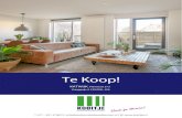 TE KOOP: Parnassia 373 in Katwijk voor 239.000,- K.K.€¦ · Te Koop! *** Parnassia 373, 2224 JS Katwijk *** Modern 2-kamer appartement op de begane grond met een eigen terras op