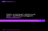 Het sociaal statuut der zelfstandigen Pensioen · PDF file 3 • Pensioen Wie een activiteit als zelfstandige of als helper uitoefent, is onderworpen aan het sociaal statuut van de