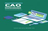 CAO - Vereniging van Universiteiten · 2020. 8. 20. · Cao-partijen vinden het belangrijk om op dit moment een cao te realiseren waarin de waardering voor de inzet en betrokkenheid