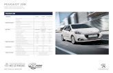 Peugeot · allure pack 1.6 vti automÁtica 1,587 1 5/6,050 1 50/4,000 1,200 1,660 188 12.4 208 versiÓn dimensiones motor prestaciones consumo tren motriz mode-co puertas pasajeros