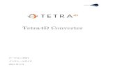 Tetra4D Converter...1. Acrobat Pro DC /Pro 2017のいずれかが予めインストールされていることが前提となります。 2. 旧バージョンからのアップグレードの場合は、予め旧バージョンをアンインストールしてください。