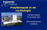 Polyfarmacie in de cardiologie - NVHVV CarVasZ 2014... · 2019. 9. 13. · Hierna dosering verhogen om de 2-3 dagen tot 2 dd 10 mg enalapril of 2 dd 5 mg ramipril • Bij iedereen