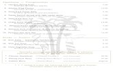 Appetizers Voorgerechten · 2020. 10. 28. · Appetizers — Voorgerechten —————————————————— 1. Chicken Spring Rolls 7.50 Rolletjes gevuld met