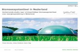 Biomassabeschikbaarheid in Nederland€¦ · 577=609 PJ aan biomassa gebruikt (als voedsel, veevoer en gedeeltelijk voor energieopwekking)2 1 CBS (2015), Hernieuwbare energie in Nederland