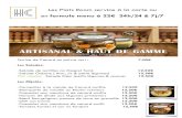 Les Plats Room service à la carte ou en formule menu à 22 ...1).pdfLes Plats Room service à la carte ou en formule menu à 22€ 24h/24 & 7j/7Terrine de Canard au poivre vert :