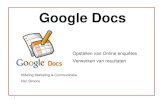 Google Docs - Lesstof ICT KW1C€¦ · Google Docs is een gratis browser-programma (je bewerkt alles direct in je internetbrowser) waar je tekstdocumenten, spreadsheets, presentaties,