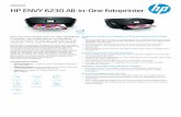 HP ENV Y 6230 All-in- One fotoprinter · Dat a s h e e t HP ENV Y 6230 All-in- One fotoprinter S n e l . Ve r b o n d e n . Verba ze n d. Altijd s c h it te ren d e foto's . Alles