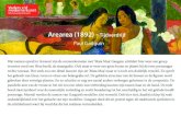 Arearea (1892) vaders moderne kunst... · 2014. 10. 15. · Gauguin schildert hier weer een groep vrouwen rond een Hina beeld, de maangodin. Ook staat er weer een grote boom en plaatst