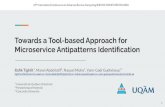 Microservice Antipatterns Identiﬁcation Towards a Tool ... · PDF file Microservices are highly volatile Microservices are very dynamic Microservices are continuously developed and