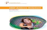 KNGF Evidence Statement - Fysiotherapie en kanker · 2017. 4. 11. · huidige gezondheidssituatie van de patiënt met borst-kanker en in de factoren die het herstel beïnvloeden.