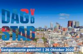 Gastgemeente gezocht! | 26 Oktober 2020...• Presentatie nieuwe City Deals/ Europese Agenda Stad • Alle belangrijkste thema’s samen op één groots inspirerend congres • De