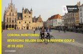 CORONA MONITORING BEVRAGING BELGEN GOLF 1 ......2020/05/29  · • Golf 1: 07/05/2020 –12/05/2020 • Golf 2: 22/05/2020 –27/05/2020 • 2 delen in de presentatie: 1. Alle belgen