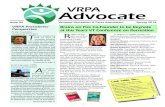 VRPA Advocate · We would love to have you help us plan one of them. Your participation will make the event better, hopefully make you better too, and you will get some extra VIP