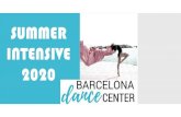 SUMMER INTENSIVE 2020panorama.cid-world.org/wp-content/uploads/2020/06/... · 2020. 6. 22. · DIRECCIÓN Georgina Rigola, bailarina y coreógrafa es la directora del Barcelona Dance