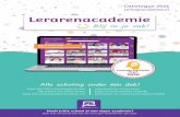 Lerarenacademie - E-learning Wizard · 2020. 11. 8. · Catalogus 2021 Lerarenacademie.nl Heeft jullie school al een eigen academie? Dan kan al vanaf slechts 75 euro per deelnemer
