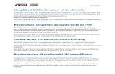 Vereinfachte EU-Konformitätserklärung · 3 Vereenvoudigd EU-conformiteitsverklaring ASUSTeK Computer Inc. verklaart hierbij dat dit apparaat voldoet aan de essentiële vereisten