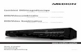 MEDION MD82051 COVER...Plaats de DVD (VCR) speler op zo’n manier dat de hoofdaansluiting eenvoudig kan worden afgekoppeld. De hoofdaansluiting is een middel om elektriciteit aan