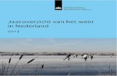 2013 - KNMI · 2015. 5. 22. · Jaaroverzicht van het weer in Nederland, 2013 Jaar 2013: Vrij koud, droog en vrij zonnig 2013 was een vrij koud jaar met een gemiddelde jaartemperatuur