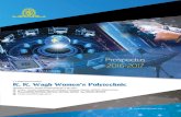 K. K. Wagh Data/PROSPECTUS - WMN... · 2018. 3. 1. · K. K. Wagh Women's Polytechnic, Nashik. K. Wagh Women's Polytechnic was established with the approval of All India Council for
