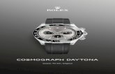 Cosmograph Daytona - Rolex · uurwerken, is kaliber 4130 een gecertificeerde Zwitserse chronometer. Dit is een aanduiding die is voorbehouden aan extreem nauwkeurige horloges die