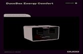 DucoBox Energy Comfort NEDERLANDS · 01.A Uitvoeringen Toestel Product Artikelnummer DucoBox Energy Comfort 325 0000-4485 Optionele toebehoren Product Artikelnummer Sifon plat (Energy