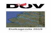 Duikagenda 2019 - Dow Onderwatersport vereniging · De leden noteren zelf de duiken welke aan de NOB eisen voldoen op de originele blaadjes in hun logboek en laten deze ter plaatse