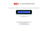 CFAH2004B-TMI-ET LCD Module Datasheet - Crystalfontz · 2017. 7. 10. · Crystalfontz CFAH2004B-TMI-ET Display Module Datasheet Release Date 2017-07-10 Page | 11 • Do not apply
