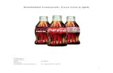 Kwalitatief onderzoek: Coca Cola (Light) · PDF file 2019. 8. 22. · Coca Cola is een op water gebaseerde oplossing met daarin onder andere opgeloste organische stoffen, zoetstoffen,