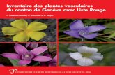 C. Lambelet-Haueter, C. Schneider et R. Mayor · 2016. 10. 17. · Inventaire des plantes vasculaires du canton de Genève avec Liste Rouge C. Lambelet-Haueter, C. Schneider et R.