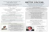 WELCOME TO BETH JACOB - Constant · PDF file 2017. 11. 10. · Dr. Bryan Rigg Holocaust Historian Topic: Moral Choices During the Holocaust Drasha in Shapell Sanctuary Being an Ivri
