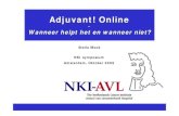 Adjuvant! Online ! Online - NKIresearch.nki.nl/amaros/Symposium 2009/Adjuvant Online.pdf · 2009. 11. 13. · Adjuvant Adjuvant & MammaPrint MammaPrint (70-genen profiel) • Pooled