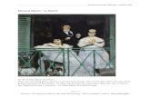 Édouard Manet – Le Balcon - Lavivo Seniorenclub · 2020. 11. 27. · Édouard Manet – Le Balcon . En ten slotte blijven we thuis! Voor ons voorlopig geen vakantie naar het buitenland,