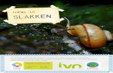 THEMA 10 slakken - IVN · 2019. 1. 28. · THEma 10 slakken 1/2 Docentenhandleiding Groep 3/4 Zoek de slak! TIJD: 60 min LESDOEL: De leerlingen gaan op zoek naar slakken in de tuin.