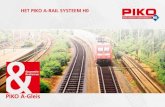 HET PIKO A-RAIL SYSTEEM H0 · 2019. 5. 22. · G62 Recht railstuk, 61,88 mm, vormt de verbinding voor gebogen wissels in R2, R3 en R4 G940 Flexibel railstuk, 940 mm. 6 De schaalgetrouwe