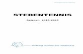 STEDENTENNIS · 2018. 12. 16. · Zie ook bijgevoegd in Bijlage 3: het nieuwe overschrijvingsformulier STTN. 11 HOOFDSTUK III Verplichtingen van de deelnemende teams VOOR AANVANG