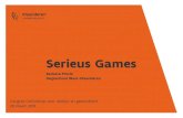 Serieus Games · 2019. 4. 7. · GAME DESIGN innovatief creatief ondernemend Serious Games how to make good games User Replay Right choise Effect. BELEMMERENDE FACTOREN Enorme Impact