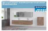 sanitair Bruynzeel badkamermeubel Elements · Montage De wastafelkasten worden voorgemonteerd geleverd en zijn eenvoudig te installeren. De hoge en halfhoge kasten worden als pakket