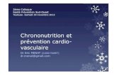 Chrononutrition et prévention cardio- vasculaire...Jean-Robert Rapin, Alain Delabos, Aurélie Gouyon, Valérie Renouf NAFAS -VOL. 1. N 2 JUIN 2003 Hypothèses physiologiques Du point