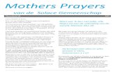 Mothers Prayers - rkactiviteiten · 2020. 3. 24. · MOTHERS PRAYERS 3 hopen altijd wel de geest van de getuigenis in waarheid weer te geven.. Zegeningen en getuigenissen van de Yorkshire