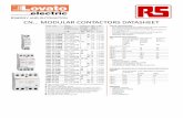 CN… MODULAR CONTACTORS DATASHEET · 2019. 10. 13. · CNHII 1 305 21 Lovato CNM 32 10 2aovAC contactor 6 22 Order code Rated auxiliary Configura- tion and Qty per pkg no 10 10 10