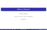 What is Dynare? - Home: Eleni Iliopuloseleni.iliopulos.free.fr/files/lecture3.pdf · 2012. 4. 23. · Dynare takes the –rst and second order Taylor approximation of the solution