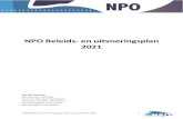NPO Beleids- en uitvoeringsplan 2021 - Afdeling Friesland96 · 2020. 10. 4. · NPO Beleids- en uitvoeringsplan, versie 2.0 september 2020 6 2. Wie doet wat in de duivensport 2a.