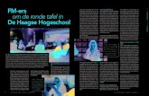 Teks om de ronde tafel in on burger Haagse Hogeschool FoT · 2017. 11. 15. · World Forum), Marije de Wit (docent en teamleider aan de opleiding FM bij de Haagse Hogeschool), Marleen