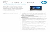 PC por tátil HP ProBook 440 G7 - CNET Contentcdn.cnetcontent.com/6f/86/6f868755-1ade-4e34-8919-eed2bcf9d544.pdf · Turbo Boost, 8 MB de L3 caché , 4 núcleos); Procesador Intel®
