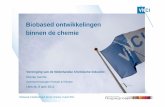 Biobased ontwikkelingen binnen de chemie · 2020. 11. 12. · Biobased ontwikkelingen binnen chemie, 8 april 2011 3 Biobased ontwikkelingen – R&D 2 Innovatielijn Biotechnologie