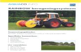 AQUA CO INFO RAINBOW beregeningssysteem 50 … · 2016. 7. 20. · 50 Toepassingsgebieden Sportvelden, golfbanen, recreatieterreinen, ... hydromotor, voor het moeiteloos op- en afrollen