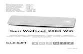 Sani Wallheat 2000 Wifi · 2020. 4. 29. · Sani Wallheat 2000 Wifi Art.nr. 343007 keramische wandkachel / keramische WandHeizung / ceramic wall heater / radiateur mural céramique
